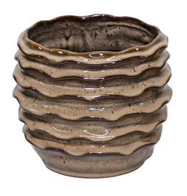 Pot golf boheme d15h13cm bruin