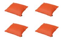 Sierkussen 45x45 piping Panama vlammend oranje (4 stuks) Madison - Madison