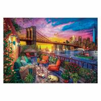 Clementoni puzzel manhattan balcony sunset, 3000st.