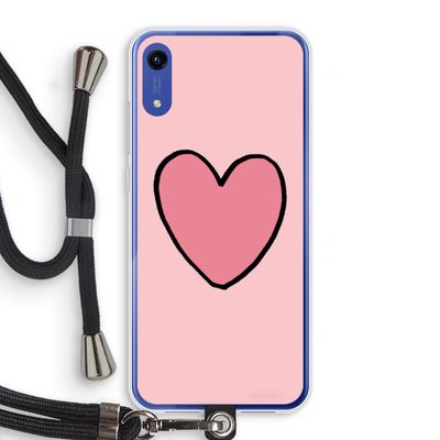 Hartje: Honor Play 8A Transparant Hoesje met koord