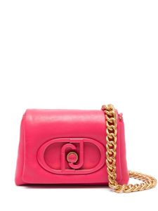 LIU JO logo-plaque padded crossbody bag - Rose