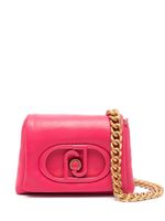 LIU JO logo-plaque padded crossbody bag - Rose