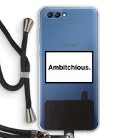 Ambitchious: Honor 10 Transparant Hoesje met koord