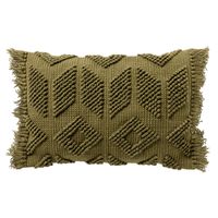 Dutch Decor - ODIN - Kussenhoes 40x60 cm van 90% gerecycled polyester - in effen kleur - Eco Line collectie - Olive Bran