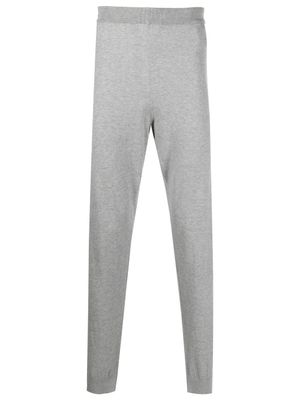 Corneliani pantalon de jogging en maille fine - Gris