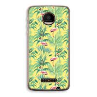 Flamingo party: Motorola Moto Z Force Transparant Hoesje