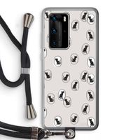 Miauw: Huawei P40 Pro Transparant Hoesje met koord