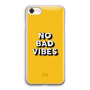 No Bad Vibes: iPhone 8 Transparant Hoesje