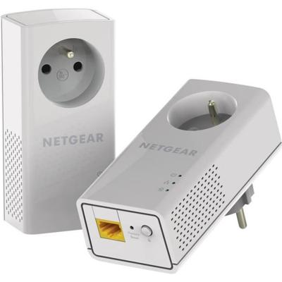 NETGEAR-pakket van 2 bekabelde PLC's - 1000 Mbps / s met gefilterde aansluiting - 1 Ethernet-poort