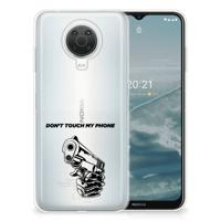 Nokia G20 | G10 Silicone-hoesje Gun Don't Touch My Phone