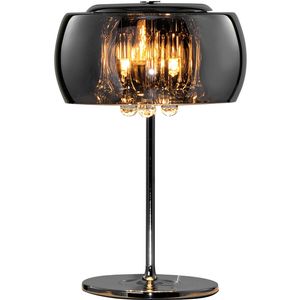 LED Tafellamp - Tafelverlichting - Trion Vapiro - G9 Fitting - Rond - Mat Chroom - Aluminium