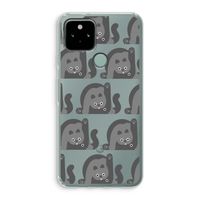Cats: Google Pixel 5 Transparant Hoesje Cats: Google Pixel 5 Transparant Hoesje