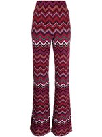 Missoni pantalon taille haute à motif zig-zag - Violet - thumbnail