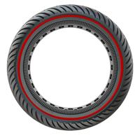 PRO-Mounts buitenband massief 8 1/2 zwart rode lijn
