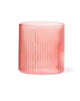 HEMA Glas voor geurkaars ⌀6.5x6.5cm ribbel oranje (oranje)
