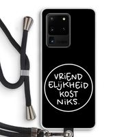Vriendelijkheid: Samsung Galaxy S20 Ultra Transparant Hoesje met koord
