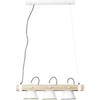 Brilliant Plow 82173/05 Hanglamp LED E27 30 W Wit, Hout (licht)