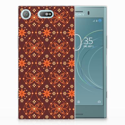 Sony Xperia XZ1 Compact | TPU bumper | Batik Brown