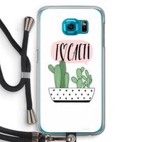 I love cacti: Samsung Galaxy S6 Transparant Hoesje met koord