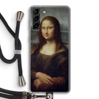 Mona Lisa: Samsung Galaxy S21 Plus Transparant Hoesje met koord