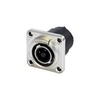 Neutrik NLT4FPXX Luidsprekerconnector Stekker, recht Aantal polen: 4 Zwart, Zilver 1 stuk(s)