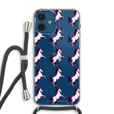Musketon Unicorn: iPhone 12 Transparant Hoesje met koord