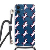 Musketon Unicorn: iPhone 12 Transparant Hoesje met koord