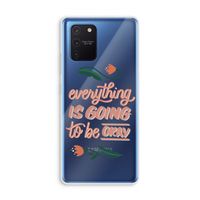 Optimistic flower girl: Samsung Galaxy Note 10 Lite Transparant Hoesje
