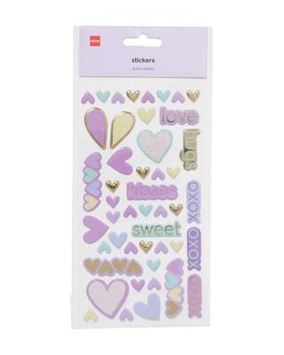 HEMA Stickervel Liefde Pastel