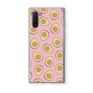 Dancing avocados: Samsung Galaxy Note 10 Transparant Hoesje