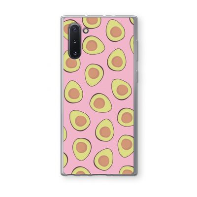 Dancing avocados: Samsung Galaxy Note 10 Transparant Hoesje