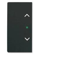 Busch-Jaeger 2CKA006220A0505 Afdekking 2-voudig free@home Diepzwart (RAL 9005), Zwart 1 stuk(s)