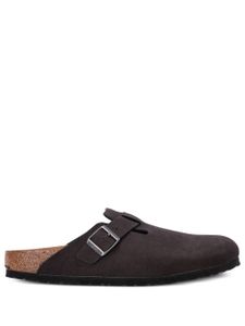 Birkenstock mules Boston en cuir - Noir