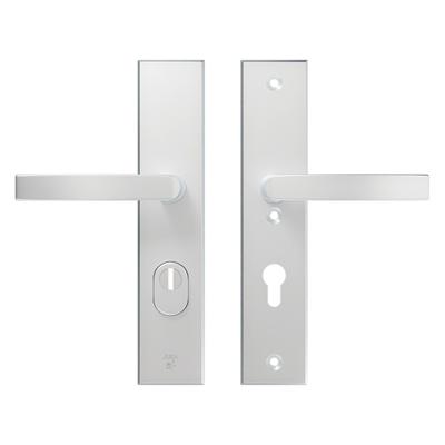 AXA veiligheidsbeslag kruk/kruk - SKG*** met kerntrekbeveiliging - Edge Plus kruk Blok - PC72 - alu. F1