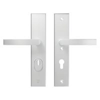 AXA veiligheidsbeslag kruk/kruk - SKG*** met kerntrekbeveiliging - Edge Plus kruk Blok - PC72 - alu. F1