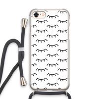 Wimpers: iPhone 7 Transparant Hoesje met koord