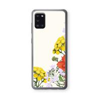 Wilde bloemen: Samsung Galaxy A31 Transparant Hoesje