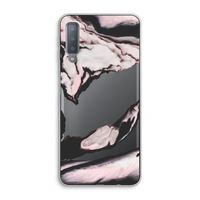 Roze stroom: Samsung Galaxy A7 (2018) Transparant Hoesje