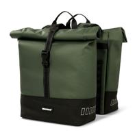 Urbanproof rolltop dubbele fietstas 38 liter groen