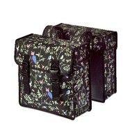 Basil wanderlust dubbele zwarte fietstas - waterafstotend, 35l, universal bridge-systeem