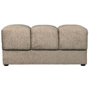 WOOOD Second Date Hocker - Structure Velvet - Wheatfield