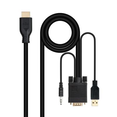 VGA-kabel NANOCABLE 10.15.4612 1,8 m Zwart