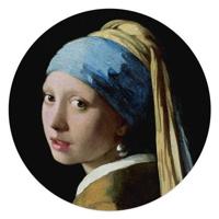 Reinders - Jan Vermeer Girl with a Pearl - Glasschilderij Ø 50cm