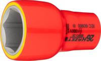 HAZET Dopsleutel · geïsoleerd 900KV-26 · 1/2 inch (12,5 mm) vierkant hol · Buiten-zeskant-tractieprofiel · SW 26 mm