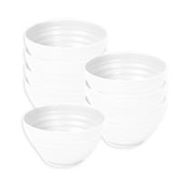 Plasticforte Soepkommen - 6x - D15 x H8 cm - wit - kunststof - onbreekbaar - servies