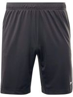 Reebok short de sport à logo imprimé - Noir