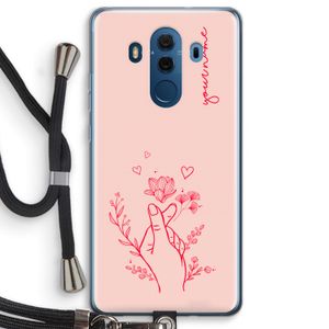Giving Flowers: Huawei Mate 10 Pro Transparant Hoesje met koord