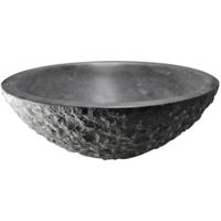 Wiesbaden Raw Waskom Rond Hamerslag - 42x14cm - Hardsteen Gezoet Wiesbaden Raw Waskom Rond Hamerslag - 42x14cm - Hardsteen Gezoet