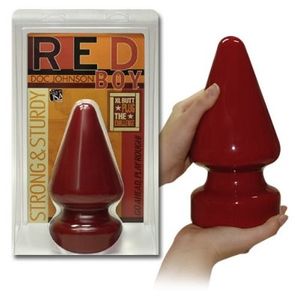 red boy anaal plug - extreem groot