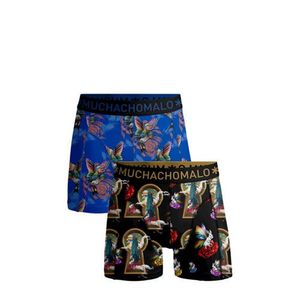 Muchachomalo boxershort Over the rainbow - set van 2 zwart/blauw